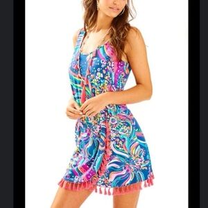 Lilly Pulitzer Jarrett Romper Beach Loot Size Medium Women’s Coastal Beach